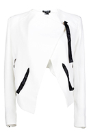Blazer With Black Pocket Accents