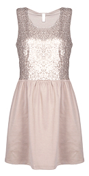 Sequin Dress Open Back