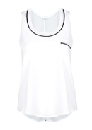 Sheer Tank With Trim Detail