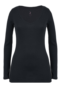 Basic Long Sleeve V-Neck Tee