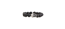 Lava Rock and Skull Bracelet
