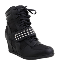 Edgy Hidden Wedge Sneakers