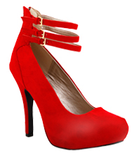 Rockabilly Triple Strap Platforms
