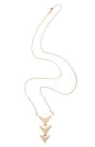Shallow Pyramid Necklace