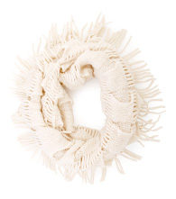 Slash Fringe Infinity Scarf