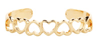 Heart Flip Cuff Bracelet