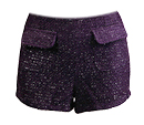 Metallic Tweed Shorts
