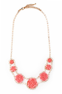 Sparking Rose Garden Necklace