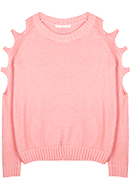 Cut-Out Sleeve Sweater