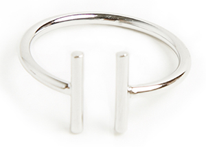 DAILYLOOK Clarissa Bar Ring Dl-126272-silver-v0