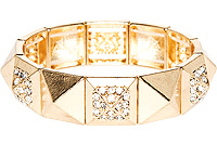 Alternating Studded Stretch Bracelet