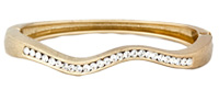 Rhinestone Wave Bracelet