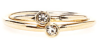 Sparkling Solitaire Ring Set