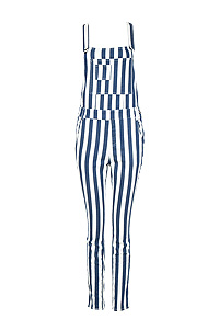 Striped Railroad Overalls