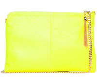 Simple Textured Tassel Clutch