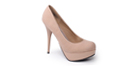 Patent Suede Nude Heels