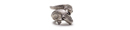 Silver Tone Alligator Stretch Ring