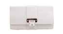 Cream Woven Clutch