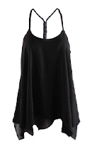 Black Braided Racerback Top