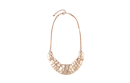 Hammered Tribal Cord Necklace