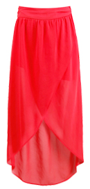 Red Slice Skirt