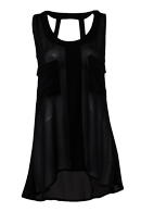 Sleeveless Cutout Back Top
