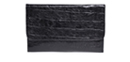 Large Animal Skin Foldover Clutch