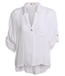 Curved Hem Blouse