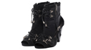 Edgy Open Toe Booties