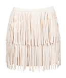 Two Tiered Fringe Skirt