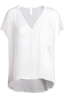 Lace Shoulder Top