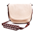 Old Leather Stud Shoulder Bag