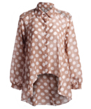 Sheer Polka Dot Top