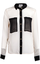 Contrast Utility Blouse