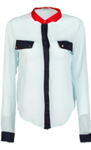 Swiss Dot Utility Top