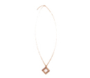 Triple Diamond Pendant Necklace