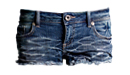 Distressed Denim Shorts