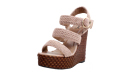 Earthy Weave Ankle-Wrap Sandals