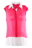 Pink Color Block Top