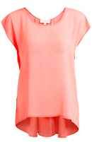 Coral Gathered Back Top