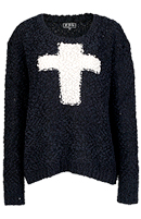 Cross Knit Sweater