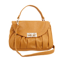 Pleated Turn Lock Hand Bag