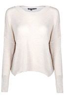 Open Knit Split Sweater