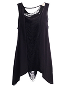 Sleeveless Tiered String Top