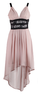 Swing Dress with Dipped Hem