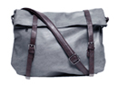 Faux Leather Messenger Bag