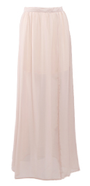Long Sheer High Slit Skirt