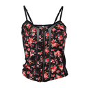 Floral Print Corset Top with Straps