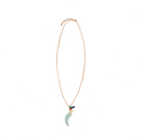 Mint Horn Charm Necklace