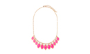 Leaf and Stone Dangle Necklace